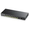 Zyxel GS1900-10HP network switch Managed L2 Gigabit Ethernet (10/100/1000) Power over Ethernet (PoE) Black