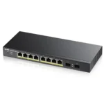 Zyxel GS1900-10HP network switch Managed L2 Gigabit Ethernet (10/100/1000) Power over Ethernet (PoE) Black