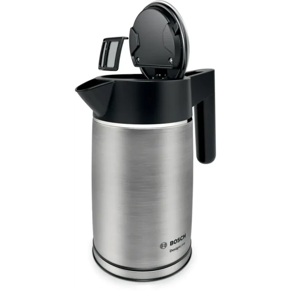 Bosch TWK5P480GB electric kettle 1.7 L 3000 W Black, Stainless steel