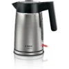 Bosch TWK5P480GB electric kettle 1.7 L 3000 W Black, Stainless steel