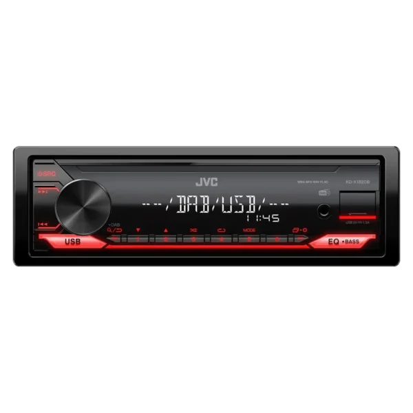 JVC KD-X182DB car media receiver Black 200 W Bluetooth