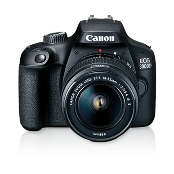 Canon EOS 3000D + EF-S 18-55mm f/3.5-5.6 IS II SLR Camera Kit 18 MP CMOS 5184 x 3456 pixels Black