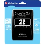 Verbatim Store ‘n’ Go USB 3.0 Portable Hard Drive 2TB Black
