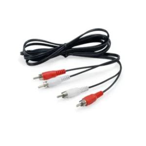 Equip 147094 audio cable 2.5 m 2 x RCA Black
