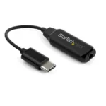 StarTech.com USB C to 3.5mm Audio Adapter – USB Type C to AUX Female Wired Headphone Jack w/32-bit DAC – Active USB C Digital Sound Card for Headset Audio Conference – Samsung S10 iPad Pro