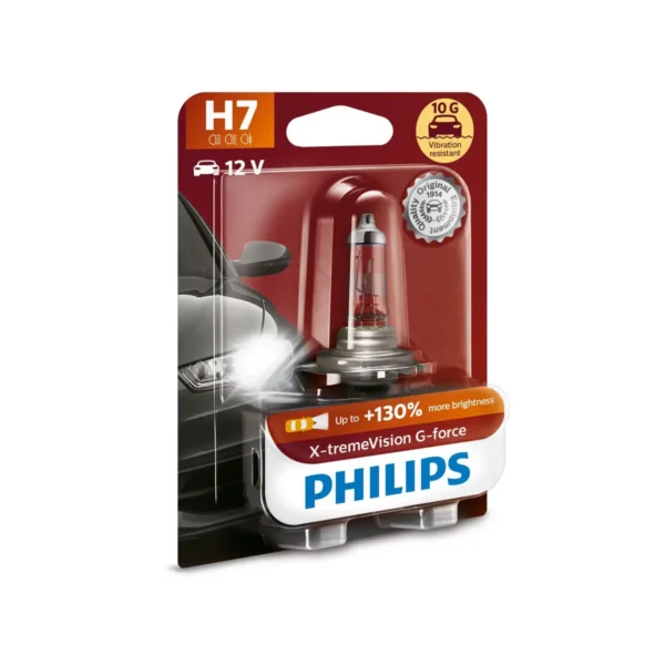 Philips X-tremeVision G-force 12972XVGB1 10 G vibration resistance