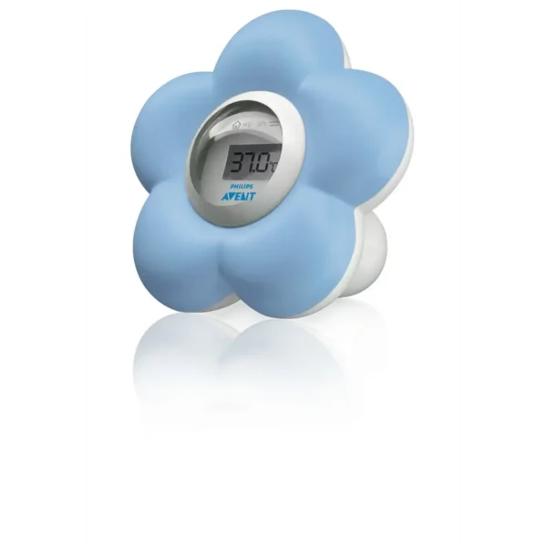 Philips AVENT Blue flower Baby Bath and Room Thermometer