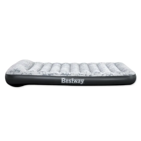 Bestway 74″ x 39″ x 12″/1.88m x 99cm x 30cm Tritech Airbed Twin Fashion Flock Built-in AC Pump