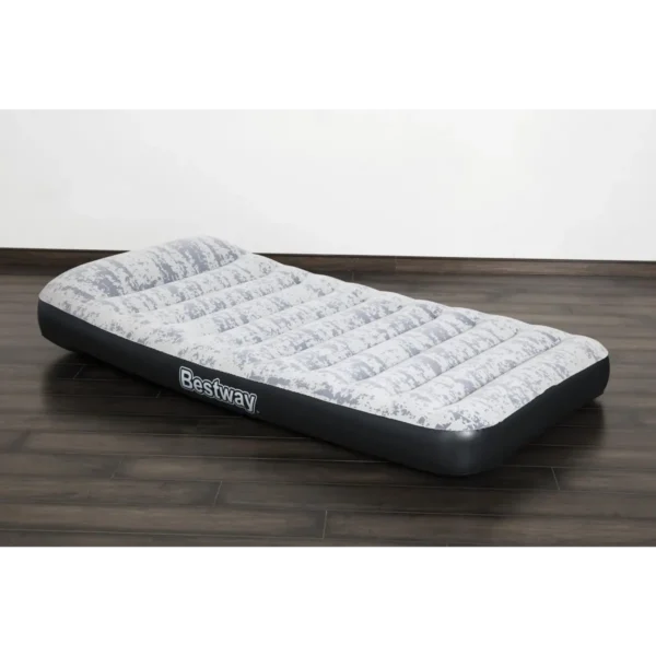 Bestway 74″ x 39″ x 12″/1.88m x 99cm x 30cm Tritech Airbed Twin Fashion Flock Built-in AC Pump