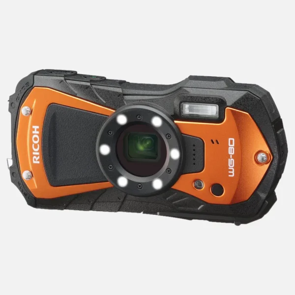 Ricoh WG-80 1/2.3″ Compact camera 16 MP CMOS 4608 x 3456 pixels Black, Orange