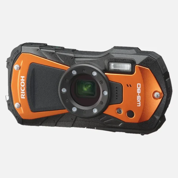 Ricoh WG-80 1/2.3″ Compact camera 16 MP CMOS 4608 x 3456 pixels Black, Orange