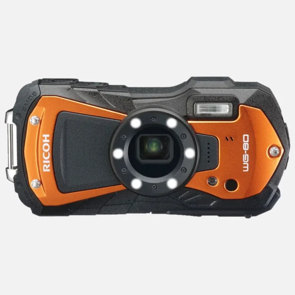 Ricoh WG-80 1/2.3″ Compact camera 16 MP CMOS 4608 x 3456 pixels Black, Orange
