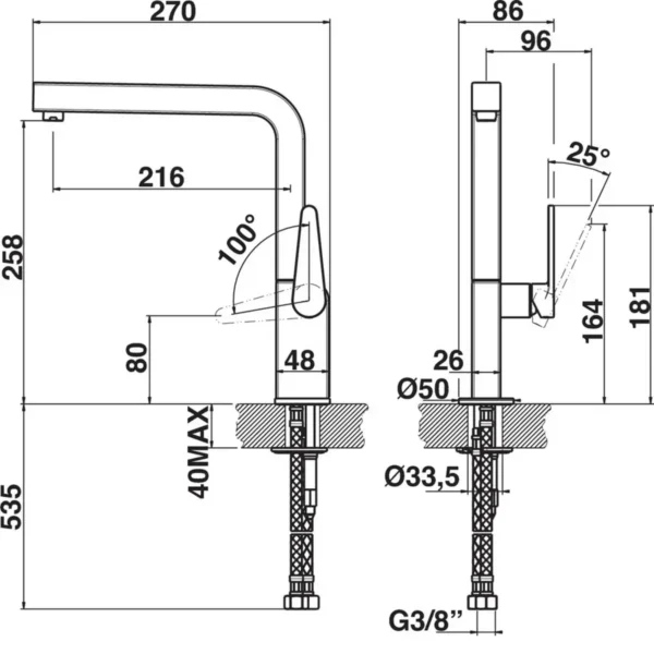 Whirlpool FAA 007 IXL Chrome