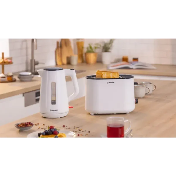 Bosch TWK1M121GB electric kettle 1.7 L 3000 W Grey, White