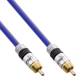 InLine Premium RCA Audio Cable 1x RCA male / male gold plated 0.5m