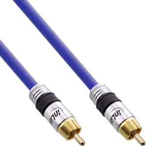 InLine Premium RCA Audio Cable 1x RCA male / male gold plated 0.5m