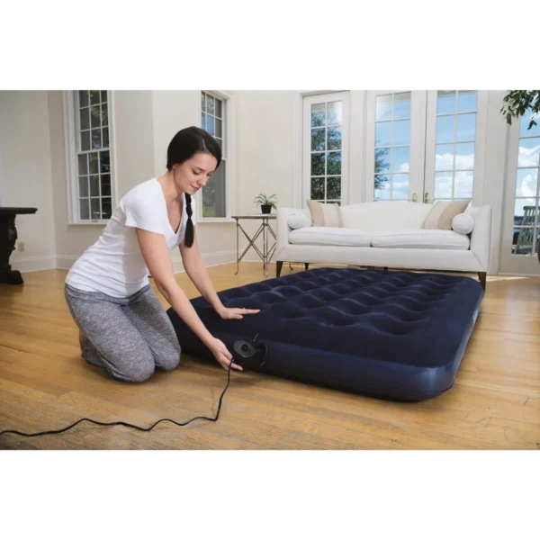 Bestway Flocked Air Bed – Air Pump / Double
