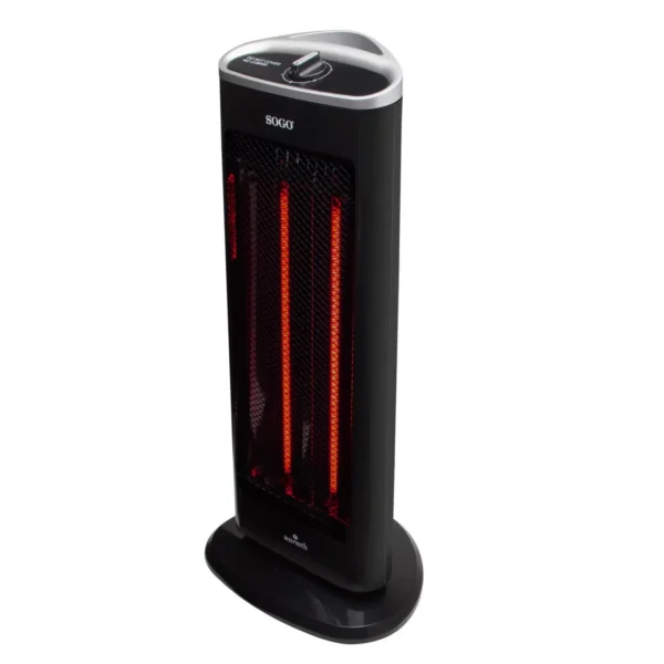 Sogo CAL-SS-18224 electric space heater Indoor Black 1000 W Infrared electric space heater