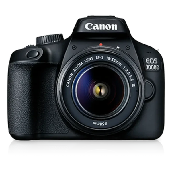 Canon EOS 3000D + EF-S 18-55mm f/3.5-5.6 DC III SLR Camera Body 18 MP CMOS 5184 x 3456 pixels Black