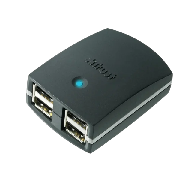 Trust 4 Port USB2 Hub HU-4240Tp 480 Mbit/s Black