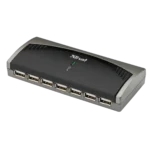 Trust 7 Port USB2 Powered Hub HU-5770 480 Mbit/s Black, Silver