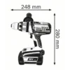 Bosch 0 601 9C1 100 drill Keyless 3.4 kg Black, Bordeaux