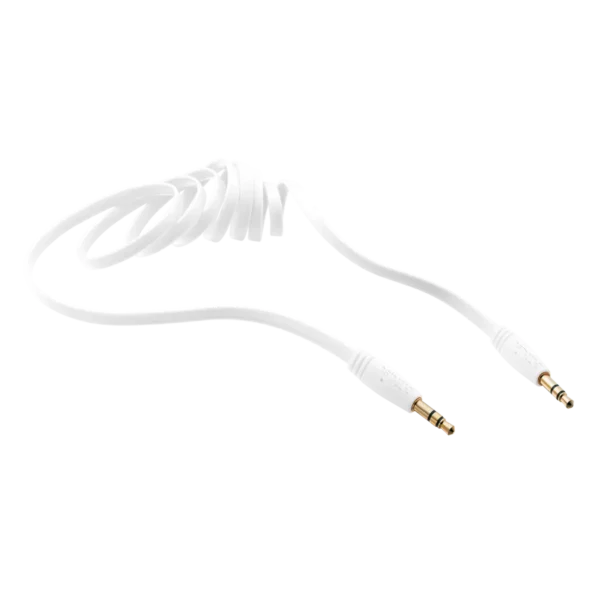 Trust Flat audio cable 1 m 3.5mm White