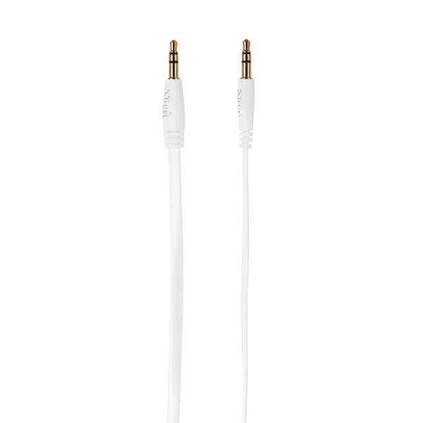 Trust Flat audio cable 1 m 3.5mm White