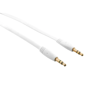 Trust Flat audio cable 1 m 3.5mm White