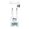 Trust Flat audio cable 1 m 3.5mm White
