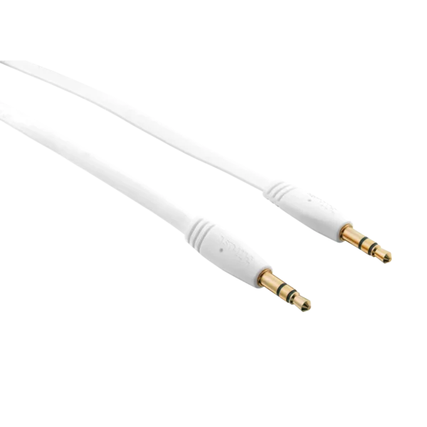 Trust Flat audio cable 1 m 3.5mm White
