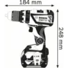 Bosch GSB 18V-60 C Keyless Black, Blue