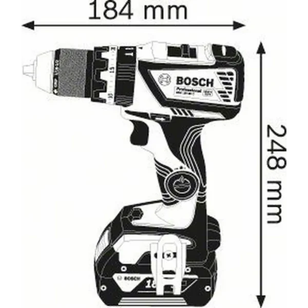 Bosch GSB 18V-60 C Keyless Black, Blue