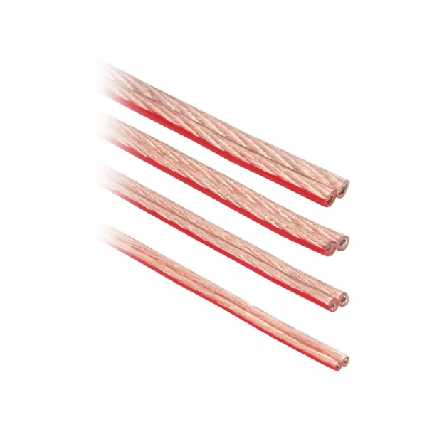 InLine Speaker Cable 2x 2.5mm² CU transparent 10m