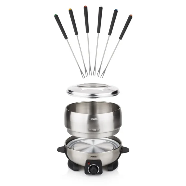 Princess 172700 Fondue Stainless Steel Deluxe