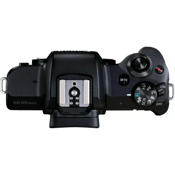 Canon EOS M50 Mark II + EF-M 15-45mm IS STM + Live Streaming Kit MILC 24.1 MP CMOS 6000 x 4000 pixels Black