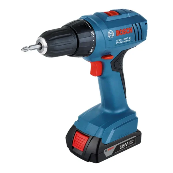Bosch GSR 1800-LI Professional Keyless 1.4 kg Black, Blue, Red