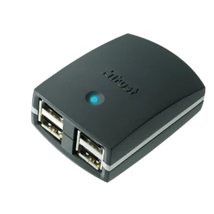Trust 4 Port USB Hub HU-1240Tp 12 Mbit/s Black