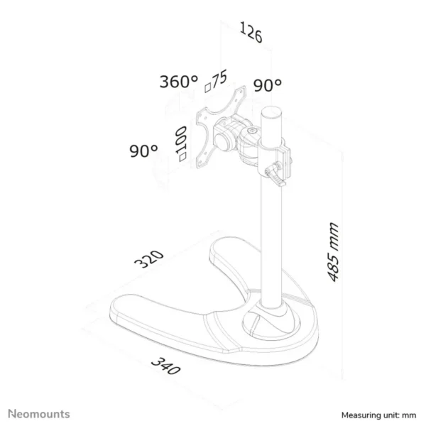 Neomounts FPMA-D700 Monitor stand 10-30″
