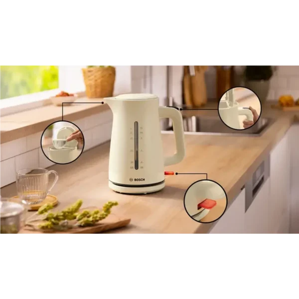 Bosch MyMoment electric kettle 1.7 L 3000 W Beige