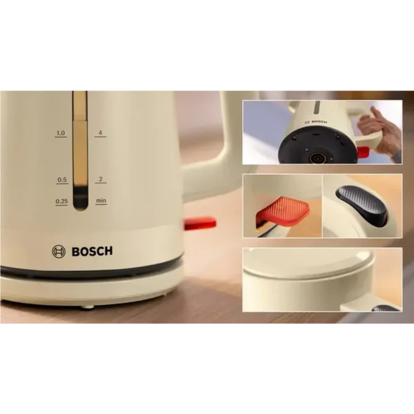 Bosch MyMoment electric kettle 1.7 L 3000 W Beige