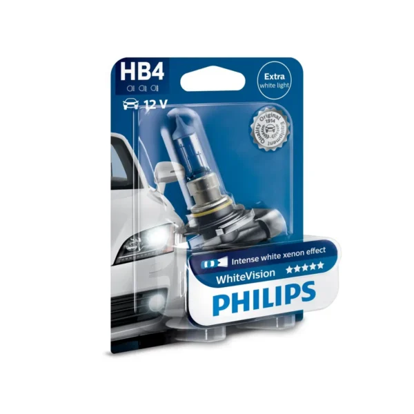 Philips WhiteVision Type of lamp: HB4 Pack of: 1 car headlight bulb