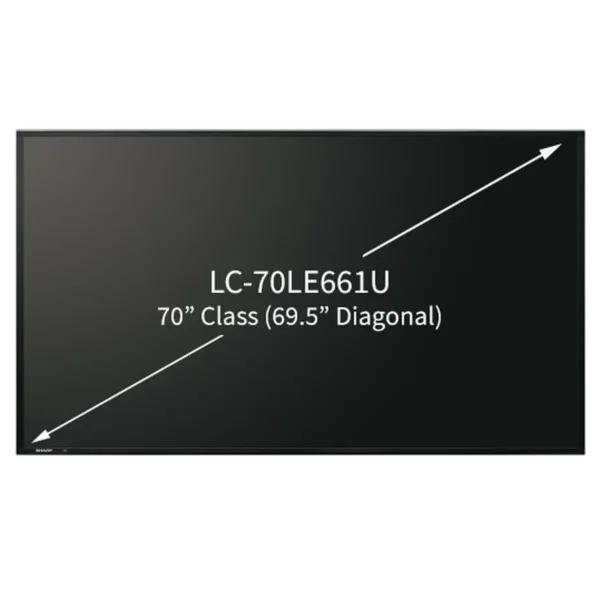 Sharp LC70LE661U 177.8 cm (70″) Full HD Smart TV Wi-Fi Black 300 cd/m²