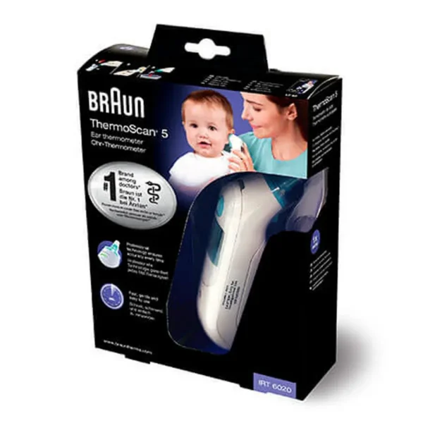 Braun ThermoScan 5 IRT6020 Contact White Ear