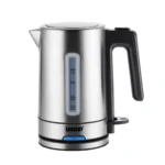 Unold 18020 electric kettle 1 L 2200 W Black, Stainless steel