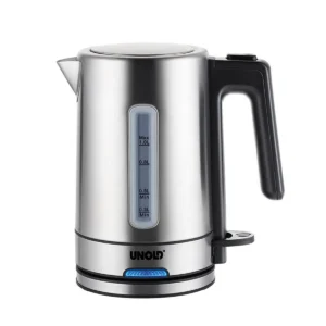 Unold 18020 electric kettle 1 L 2200 W Black, Stainless steel