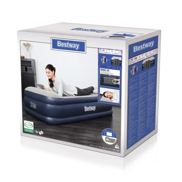 Bestway 67628 air mattress Single mattress Beige, Black Unisex