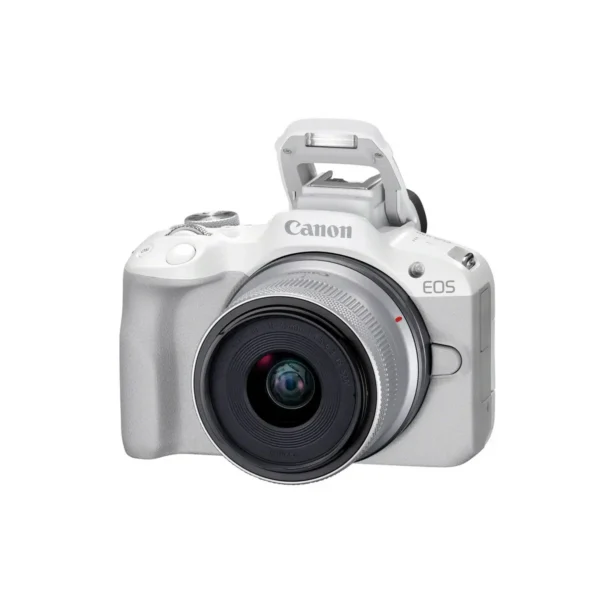 Canon EOS R50, White + RF-S 18-45mm F4.5-6.3 IS STM Kit