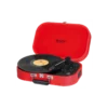Trevi SALLY WIRELESS STEREO TURNTABLE USB AUX-IN RECHARGEABLE BATTERY TT 1020 BT RED