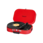 Trevi SALLY WIRELESS STEREO TURNTABLE USB AUX-IN RECHARGEABLE BATTERY TT 1020 BT RED